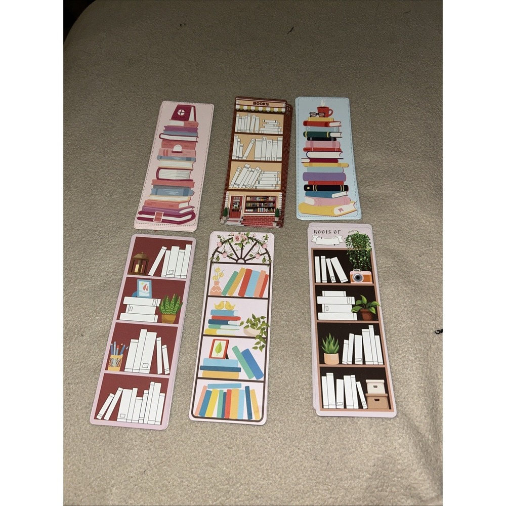 Bookmarks - Size: 7.08" x 2.56" - Lot of 54 Six Designs Student Gifts